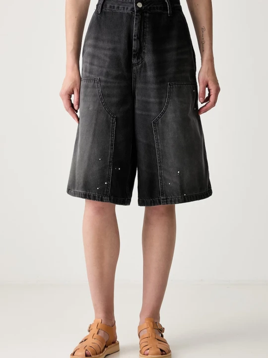 Zdjęcie produktu Carhartt WIP W Nixon Double Knee szorty carpenter jeansowe damskie
