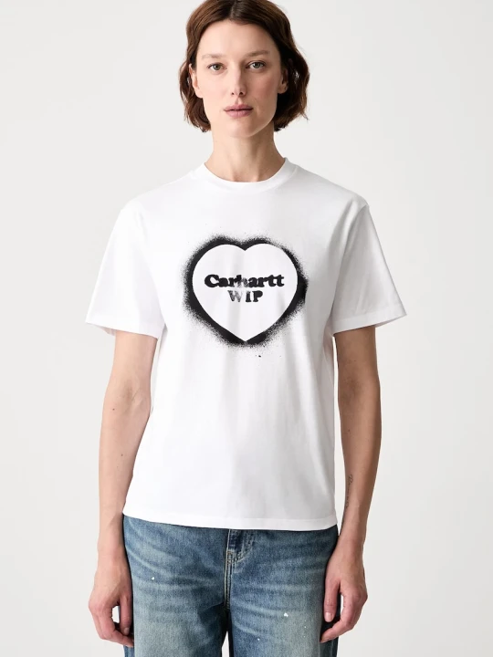 Zdjęcie produktu Carhartt WIP W S / S Spray Heart T-shirt bawełniany damski
