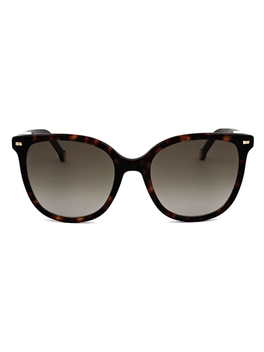 Zdjęcie produktu Carolina Herrera Damskie okulary przeciwsłoneczne w kolorze brązowo-oliwkowym rozmiar: 55