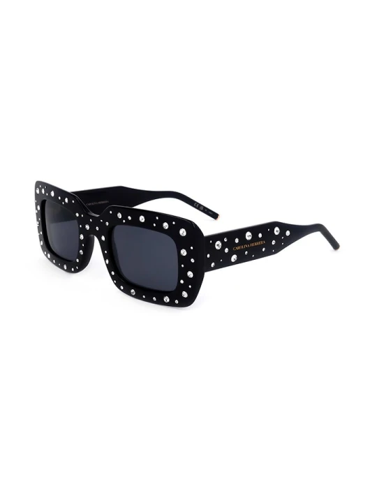 Zdjęcie produktu Carolina Herrera Damskie okulary przeciwsłoneczne w kolorze czarno-granatowym rozmiar: 50