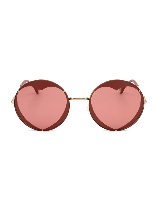 Zdjęcie produktu Carolina Herrera Damskie okulary przeciwsłoneczne w kolorze złoto-czerwonym rozmiar: 57
