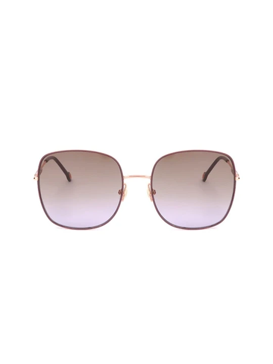 Zdjęcie produktu Carolina Herrera Damskie okulary przeciwsłoneczne w kolorze złoto-fioletowym rozmiar: 59