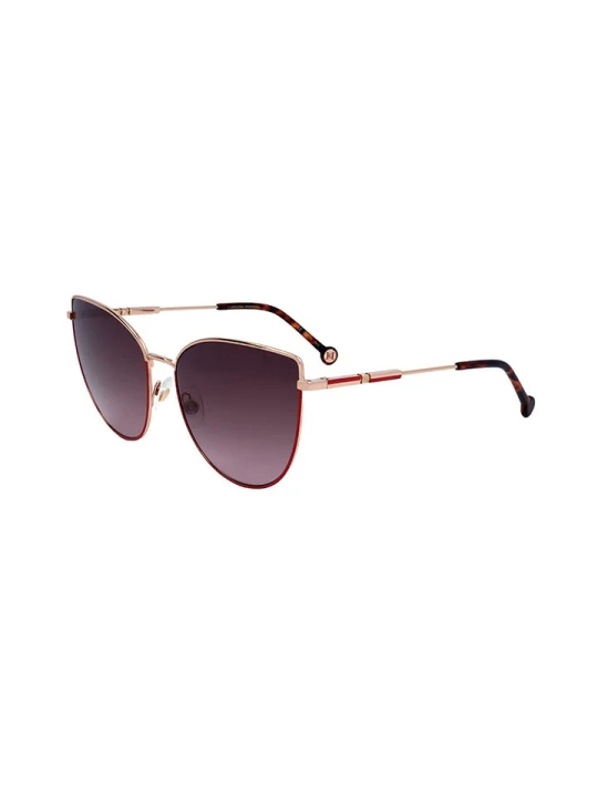 Zdjęcie produktu Carolina Herrera Damskie okulary przeciwsłoneczne w kolorze złoto-fioletowym rozmiar: 59