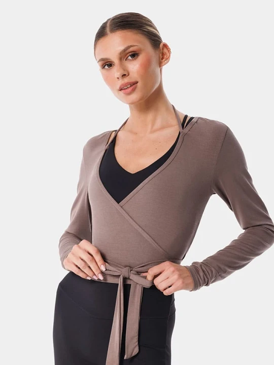 Zdjęcie produktu Carpatree Koszulka sportowa "Balletcore" w kolorze jasnobrązowym rozmiar: L