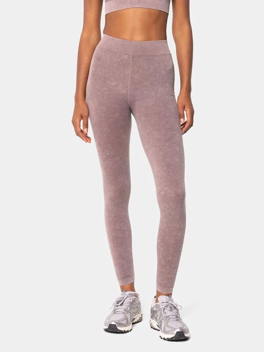 Zdjęcie produktu Carpatree Legginsy sportowe "Marble Story" w kolorze jasnoróżowym rozmiar: M