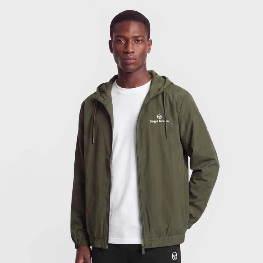 Zdjęcie produktu Carson Ripstop Stretch Hoodie Tracktop Sergio Tacchini zielony