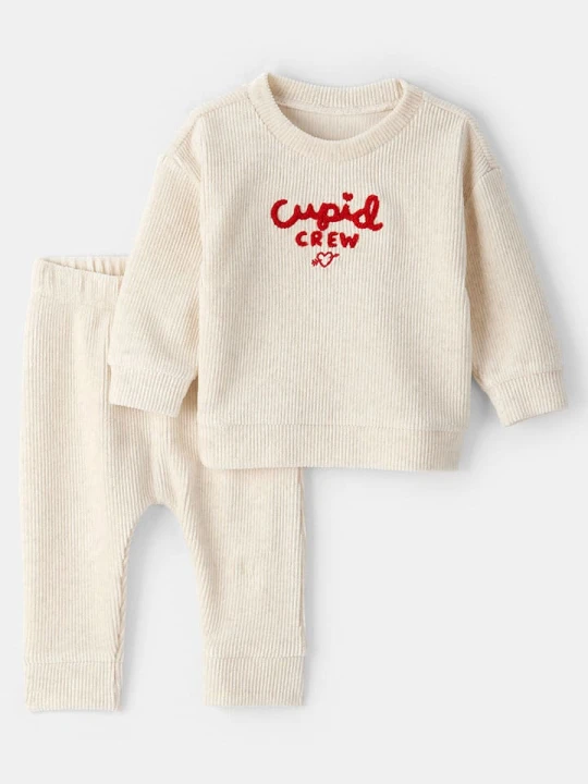 Zdjęcie produktu carter's 2-częściowy zestaw w kolorze beżowym rozmiar: 86 / 92