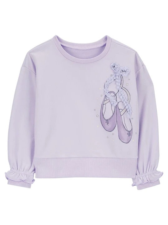 Zdjęcie produktu carter's Bluza w kolorze fioletowym rozmiar: 80