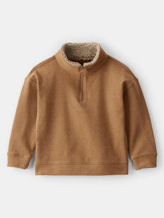 Zdjęcie produktu carter's Bluza w kolorze jasnobrązowym rozmiar: 92