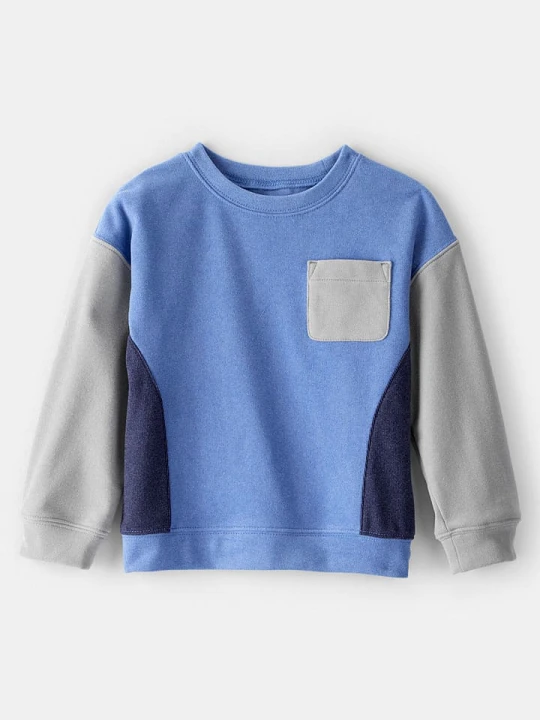 Zdjęcie produktu carter's Bluza w kolorze szaro-granatowo-niebieskim rozmiar: 104