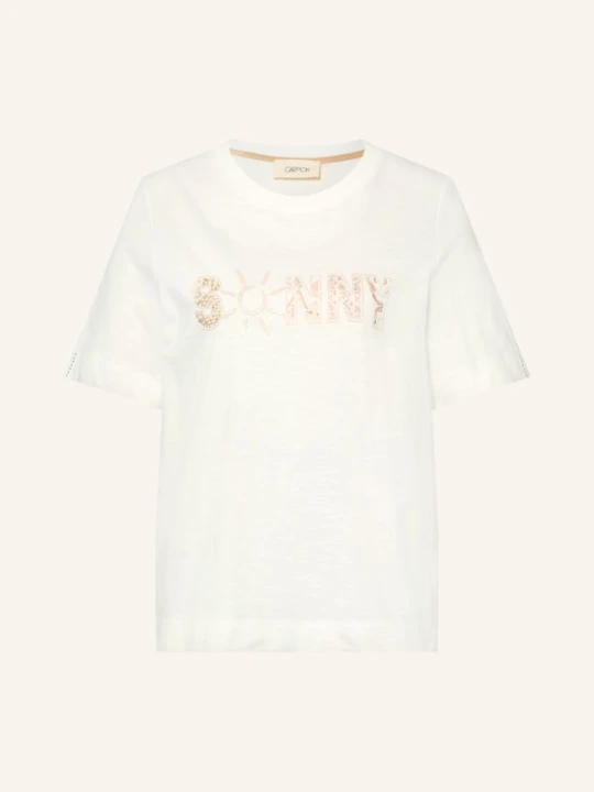 Zdjęcie produktu Cartoon T-Shirt Z Mieszanki Materiałów beige