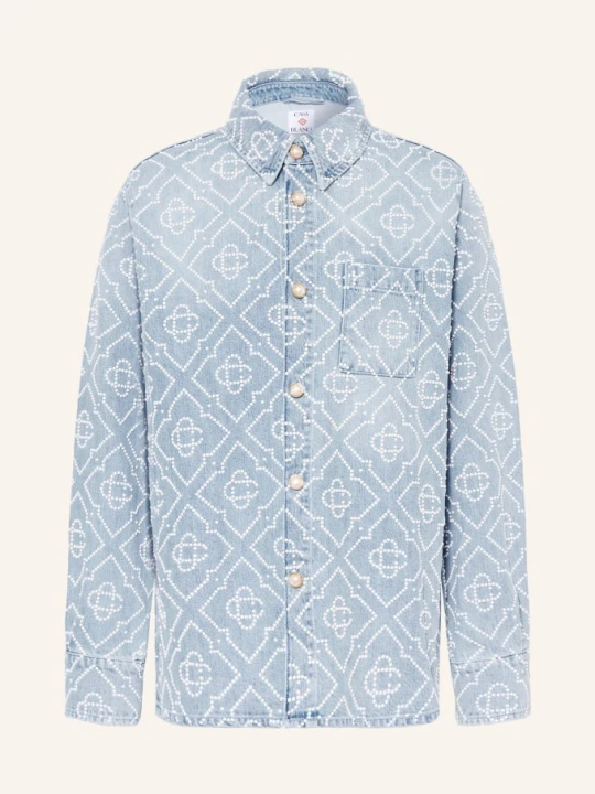 Zdjęcie produktu Casablanca Koszula Dżinsowa Comfort Fit Z Ozdobnymi Perełkami blau