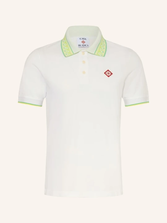 Zdjęcie produktu Casablanca Koszulka Polo Z Pikowanym Wzorem Laurel weiss biały