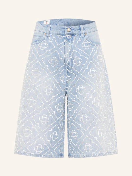 Zdjęcie produktu Casablanca Szorty Jeansowe Z Ozdobnymi Koralikami blau PEARL MONOGRAM