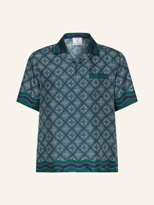 Zdjęcie produktu Casablanca Wzorzysta Koszula Comfort Fit Z Jedwabiu gruen beżowy