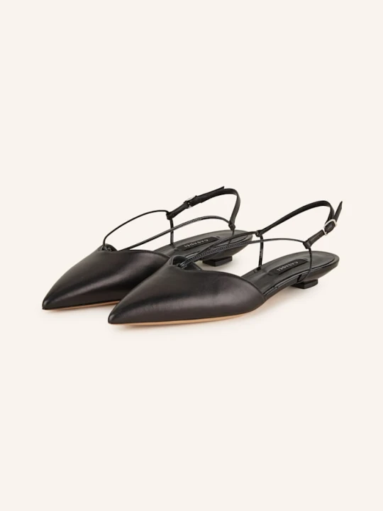 Zdjęcie produktu Casadei Baleriny Z Odkrytą Piętą Blade schwarz CZARNY