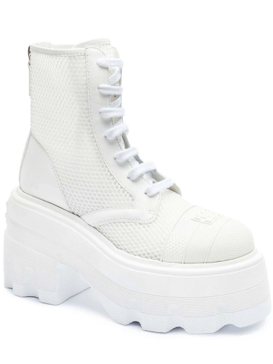 Zdjęcie produktu Casadei Botki SKATE | z dodatkiem skóry biały