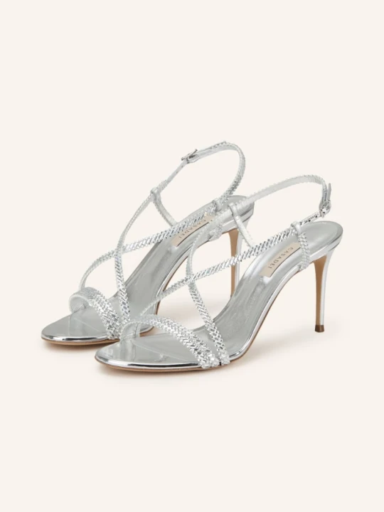 Zdjęcie produktu Casadei Sandały Josephine Julia Z Kamieniami Ozdobnymi silber SREBRNY
