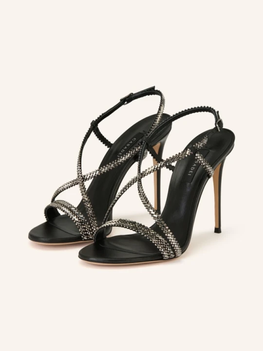 Zdjęcie produktu Casadei Sandały Josephine Julia Z Kamieniami Ozdobnymi schwarz