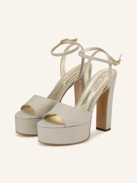 Zdjęcie produktu Casadei Sandały Na Płaskiej Podeszwie Patty beige ZŁOTY
