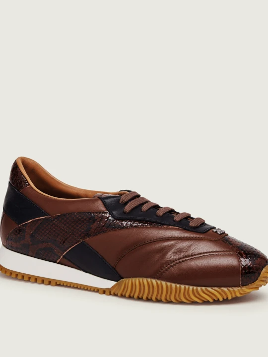 Zdjęcie produktu Casadei Skórzane sneakersy Basil brązowy
