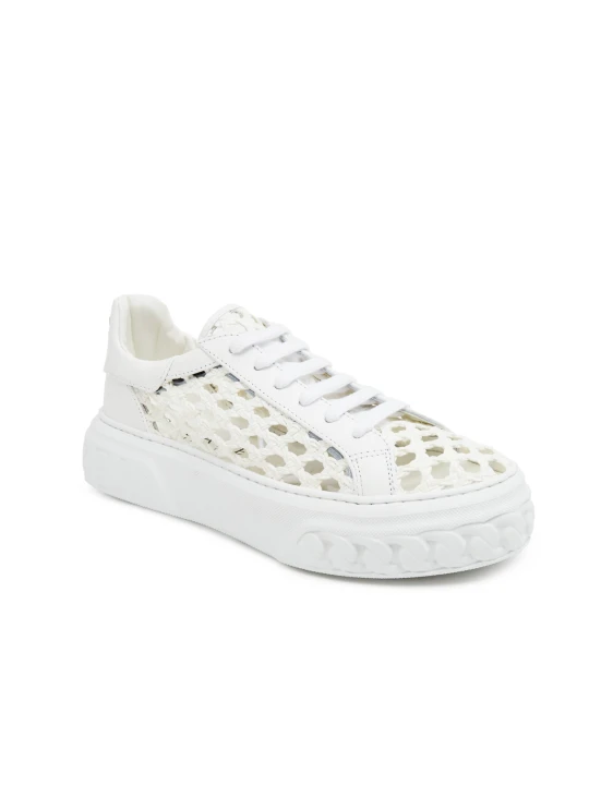 Zdjęcie produktu Casadei Skórzane sneakersy Bianco biały