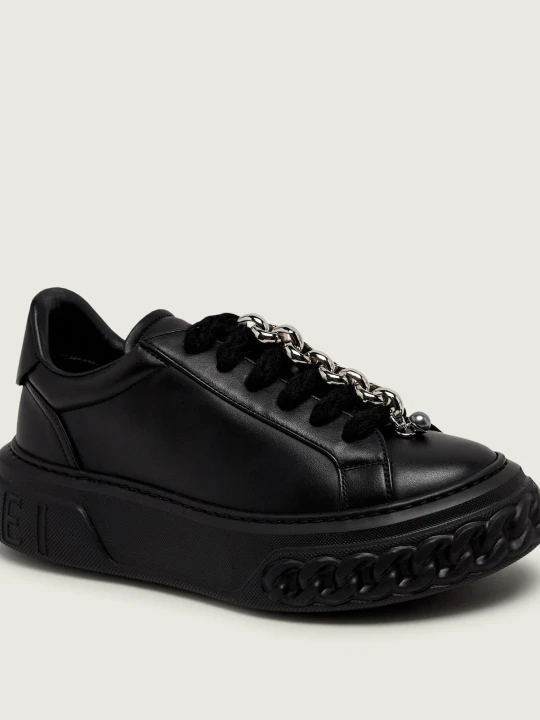 Zdjęcie produktu Casadei Skórzane sneakersy Nexus Buclé czarny
