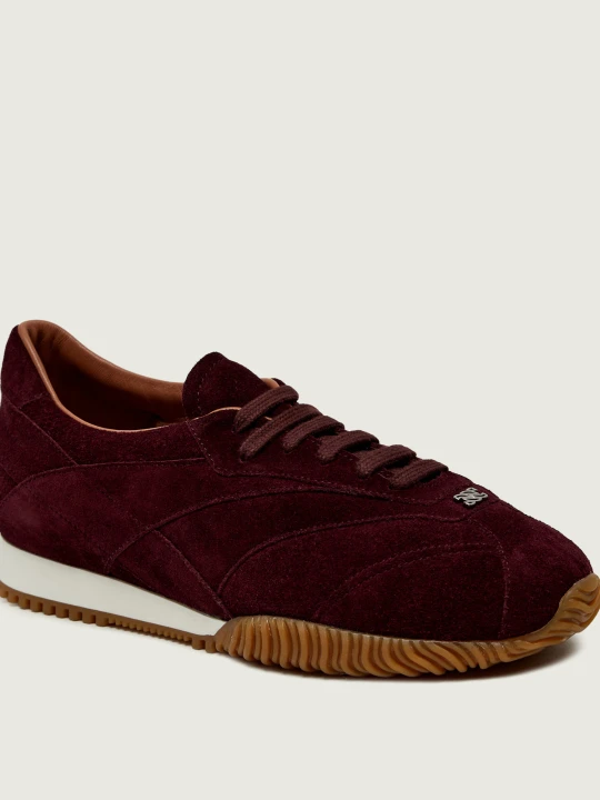 Zdjęcie produktu Casadei Sneakersy Renna | zamsz bordowy