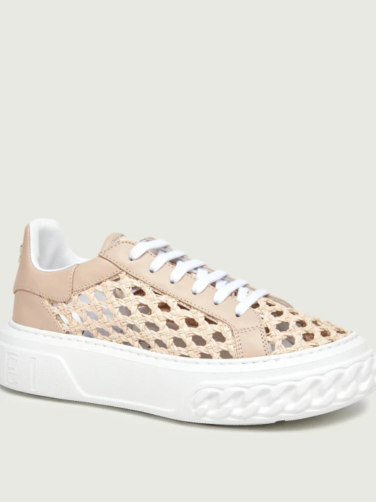 Zdjęcie produktu Casadei Sneakersy SPIAGGIA | z dodatkiem skóry beżowy