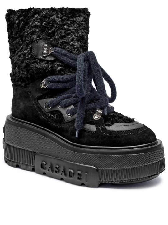 Zdjęcie produktu Casadei Śniegowce | zamsz czarny