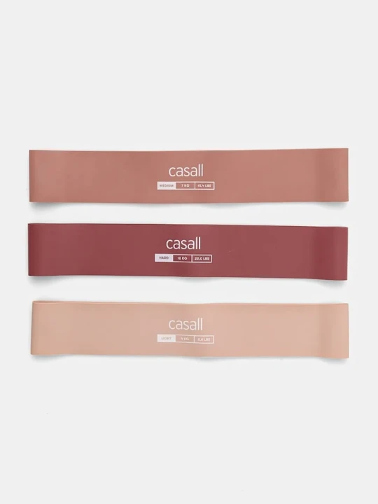 Zdjęcie produktu Casall gumy oporowe do ćwiczeń 3-pack różowy