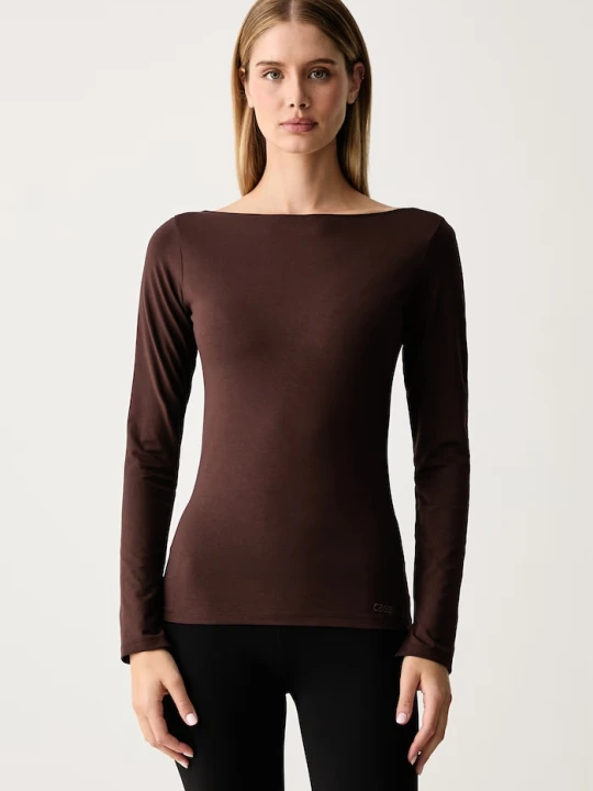 Zdjęcie produktu Casall longsleeve do jogi damski Sublime brązowy