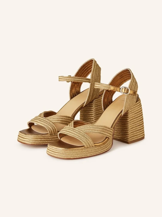 Zdjęcie produktu Castaner Sandały Na Obcasie Valle gold Castañer