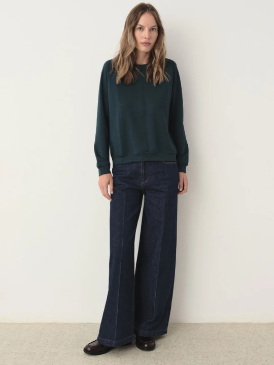 Zdjęcie produktu Casualowa bluza w kolorze butelkowej zieleni Greenpoint