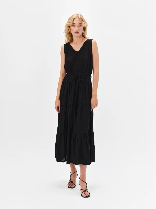 Zdjęcie produktu Casualowa czarna sukienka maxi TOP SECRET