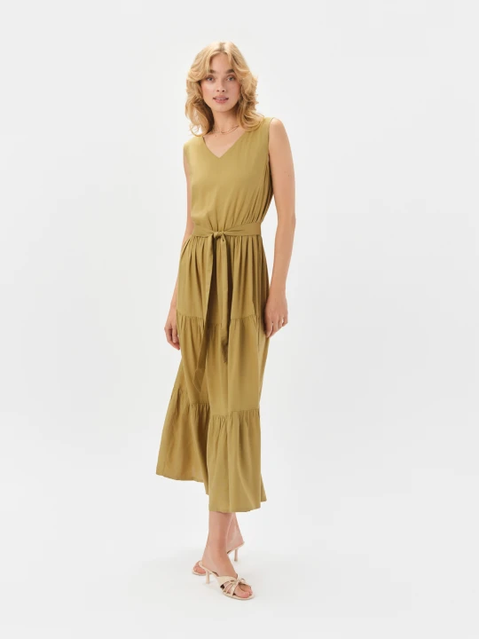 Zdjęcie produktu Casualowa sukienka w kolorze khaki TOP SECRET