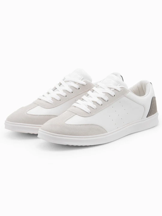 Zdjęcie produktu Casualowe męskie buty sneakersy OLDSCHOOL – białe V3 Ombre Clothing