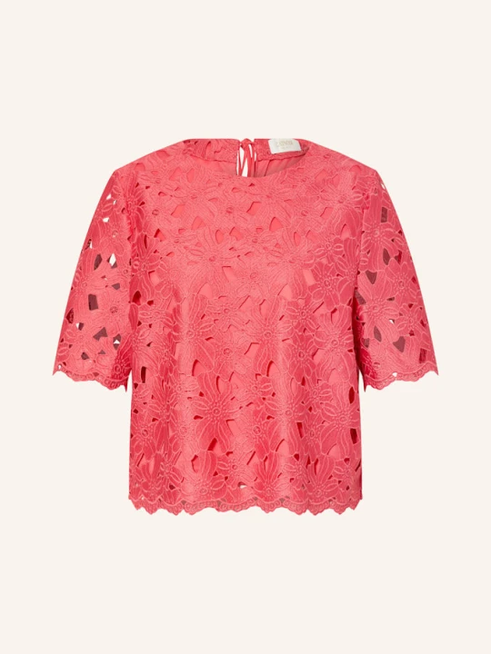 Zdjęcie produktu Catnoir Bluzka Z Dziurkowaną Koronką rot MOCNORÓŻOWY