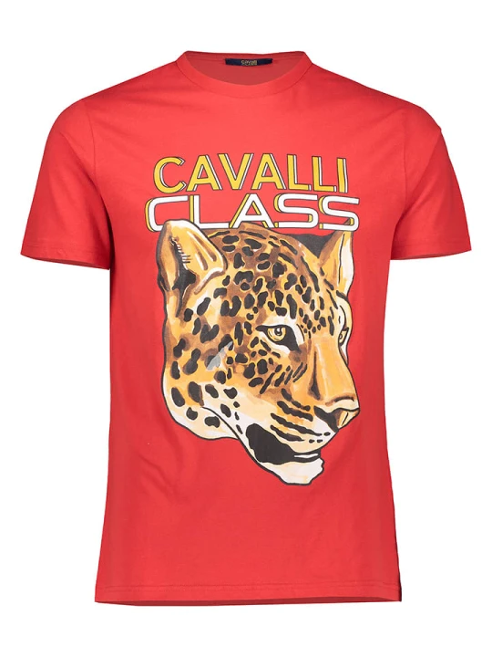 Zdjęcie produktu cavalli CLASS Koszulka w kolorze czerwonym rozmiar: L