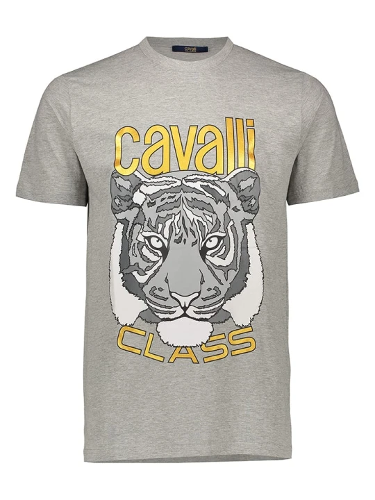 Zdjęcie produktu cavalli CLASS Koszulka w kolorze szarym rozmiar: XL
