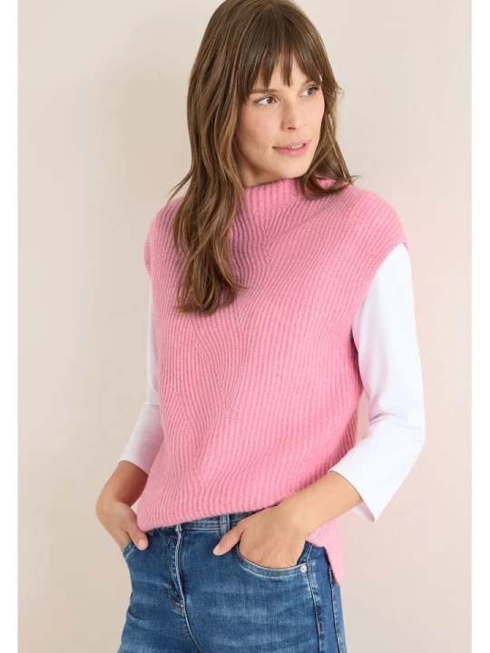 Zdjęcie produktu Cecil Bezrękawnik w kolorze jasnoróżowym rozmiar: XL