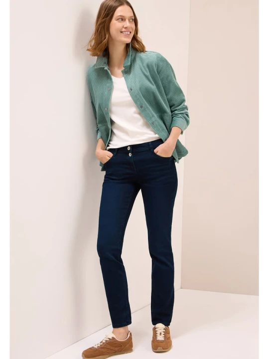 Zdjęcie produktu Cecil Dżinsy - Slim fit - w kolorze granatowym rozmiar: W26 / L30
