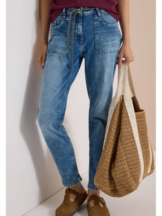 Zdjęcie produktu Cecil Dżinsy - Tapered fit - w kolorze niebieskim rozmiar: W26 / L28