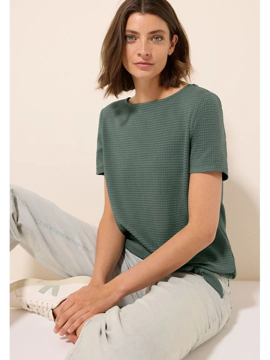 Zdjęcie produktu Cecil Koszulka w kolorze zielonym rozmiar: XL