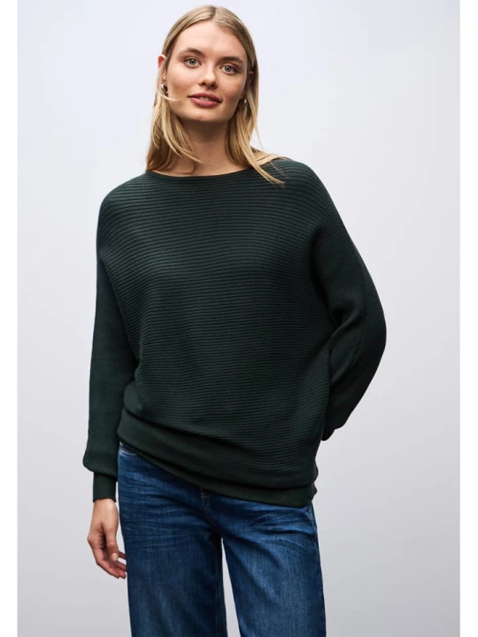 Zdjęcie produktu Cecil Sweter w kolorze ciemnozielonym rozmiar: 34