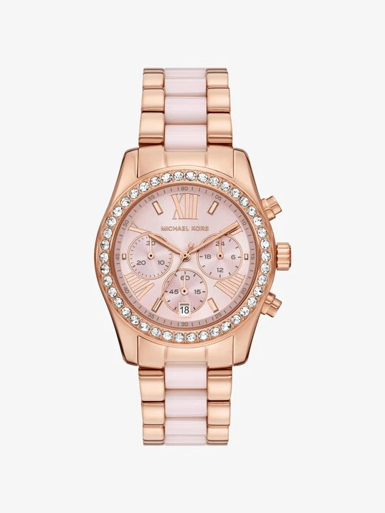 Zdjęcie produktu Ceramiczny zegarek Lexington w różowym kolorze z kryształkami pavé Michael Kors