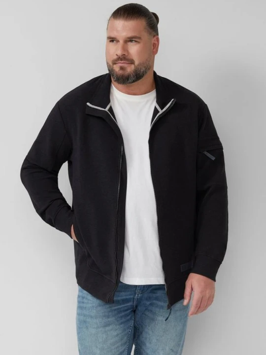 Zdjęcie produktu Cętkowana bluza z kieszenią na rękawie s.Oliver czarny