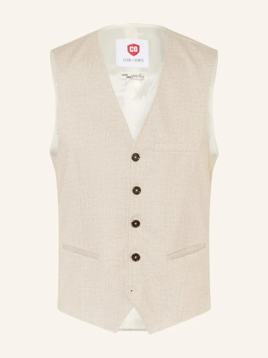 Zdjęcie produktu Cg - Club Of Gents Kamizelka Cg Plum Slim Fit beige 21 HELLBEIGE