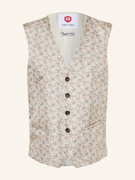 Zdjęcie produktu Cg - Club Of Gents Kamizelka Do Garnituru Cg Plum Slim Fit beige 71 HELLBRAUN