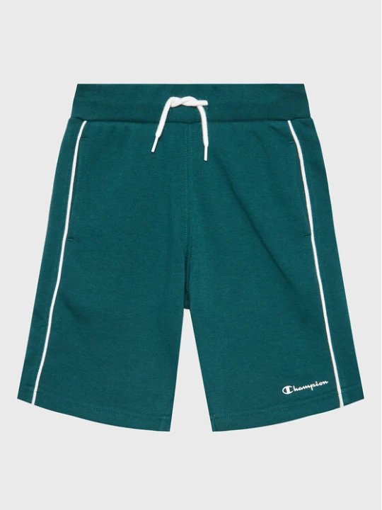 Zdjęcie produktu Champion Szorty sportowe Script Logo 306147 Zielony Regular Fit